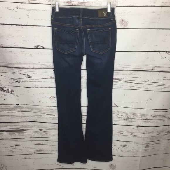 AEO denim cafe Artist flare Low Rise jeans - Picture 3 of 6